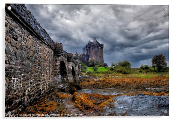 Eilean Donan: A Scottish Highland Relic Acrylic by Gilbert Hurree