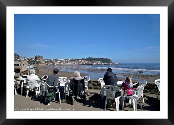 View at low tide, Scarborough. Framed Mounted Print by john hill