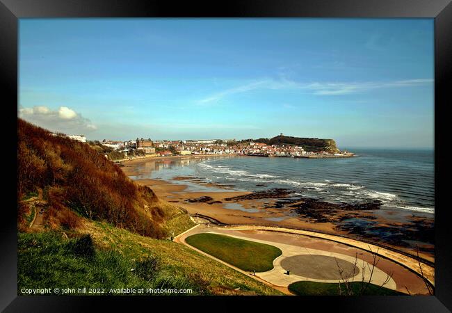 South bay, Scarborough. Framed Print by john hill