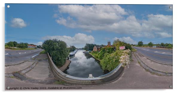 360 panorama of the River Ant in the Norfolk Broads Acrylic by Chris Yaxley