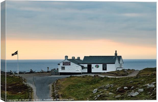 The Iconic First and Last House, Lands End Canvas Print by Martin Day