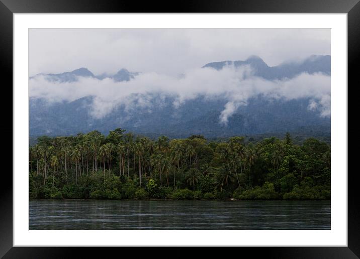 Tropical paradise Framed Mounted Print by Eszter Papp