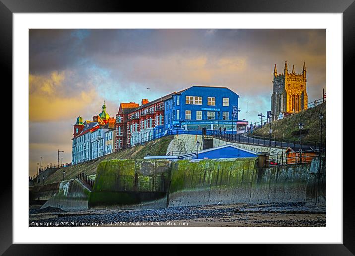 Cromer Buildings Clifftop Framed Mounted Print by GJS Photography Artist