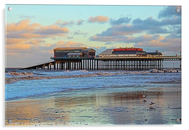 Cromer Pier with Lifeboat House Acrylic by GJS Photography Artist