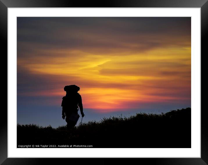 Sunset Adventure Framed Mounted Print by Nik Taylor