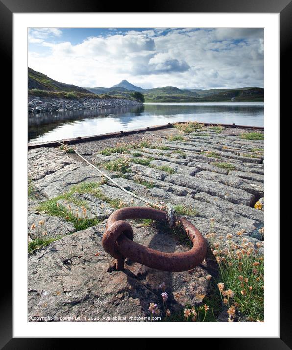 Ben Stack from Loch Inchard, Kinlochbervie, Sutherland, Highland, Scotland Framed Mounted Print by Louise Bellin