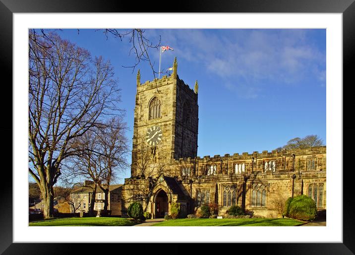 Holy Trinity church, Skipton, North Yorkshire Framed Mounted Print by David Birchall