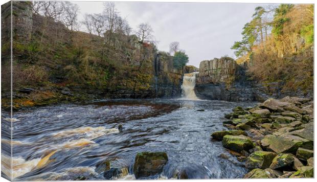 High Force waterfall Canvas Print by Mark Godden
