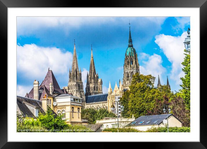 Arch Cathedral Church Bayeux Normandy France Framed Mounted Print by William Perry