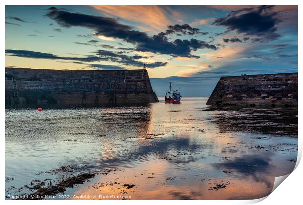 Early start from Cove Harbour Print by Jim Monk