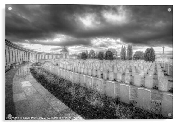 Tyne Cot Military Cemetery           Acrylic by David Pyatt