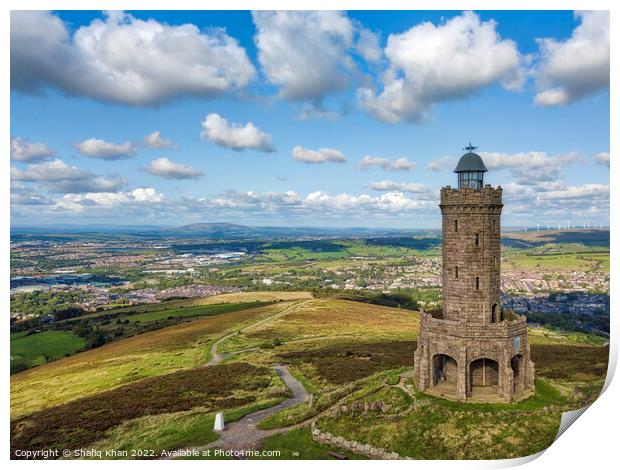 Darwen/Jubilee Tower, Lancashire Print by Shafiq Khan