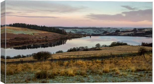 Cray Reservoir reflections Canvas Print by Leighton Collins
