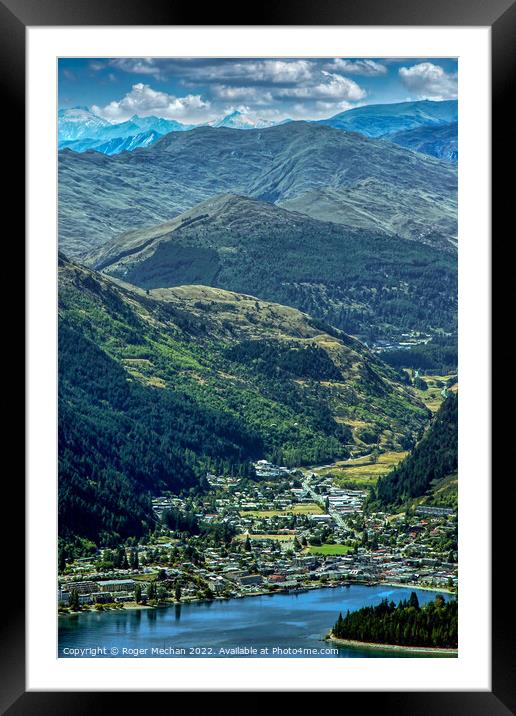 Serenity in Southern Alps Framed Mounted Print by Roger Mechan