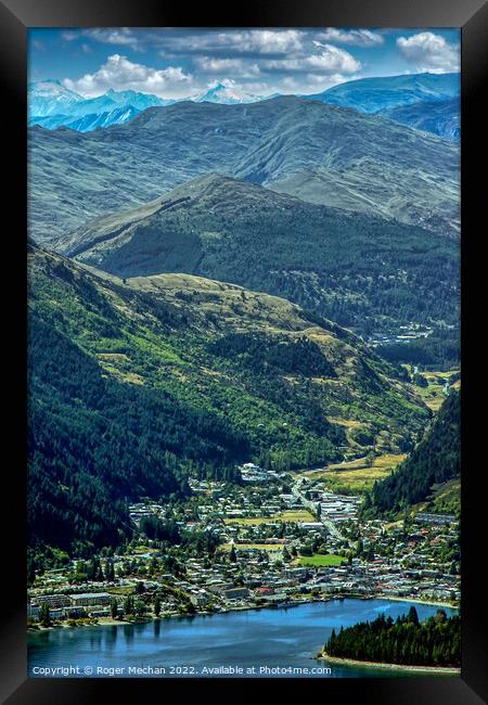 Serenity in Southern Alps Framed Print by Roger Mechan
