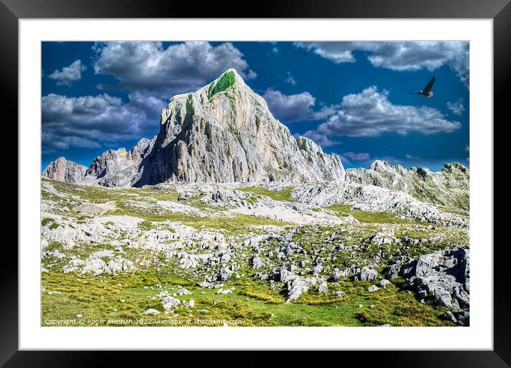 Towering Picos Peaks Framed Mounted Print by Roger Mechan
