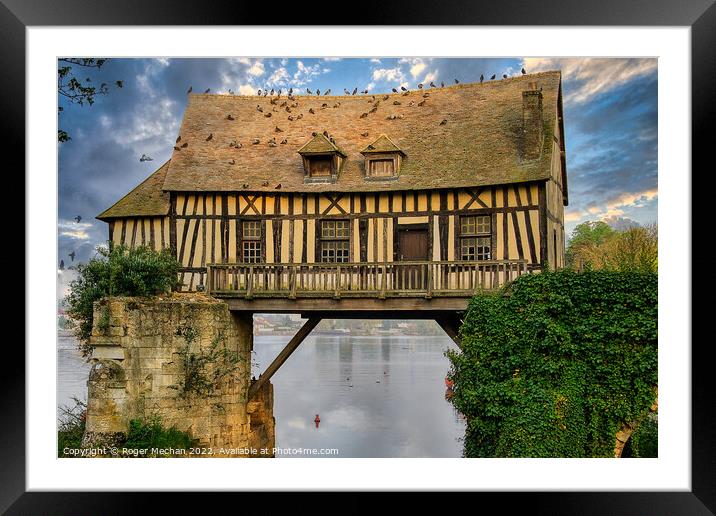 Graceful Timbered House Framed Mounted Print by Roger Mechan