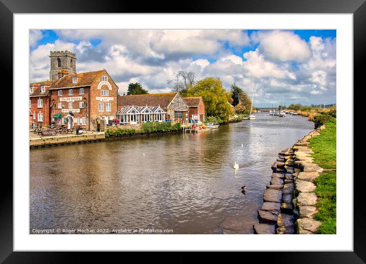 Serenity at Wareham Quay Framed Mounted Print by Roger Mechan