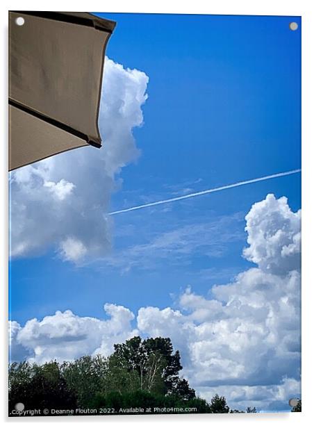 Ethereal Umbrella Sky Flight Acrylic by Deanne Flouton