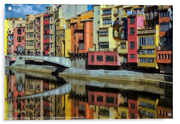 Charming Canal-Side Abode in Gerona Acrylic by Roger Mechan