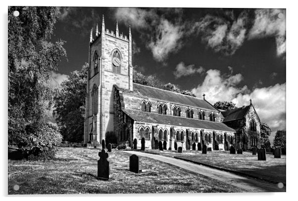 St Margarets Church, Swinton, South Yorkshire Acrylic by Darren Galpin