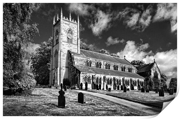 St Margarets Church, Swinton, South Yorkshire Print by Darren Galpin