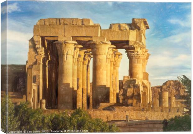 Temple of Kom Ombo in Egypt Canvas Print by Ian Lewis