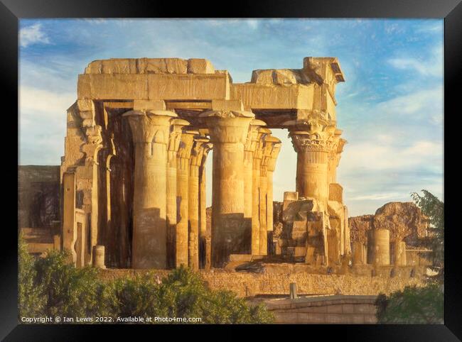 Temple of Kom Ombo in Egypt Framed Print by Ian Lewis