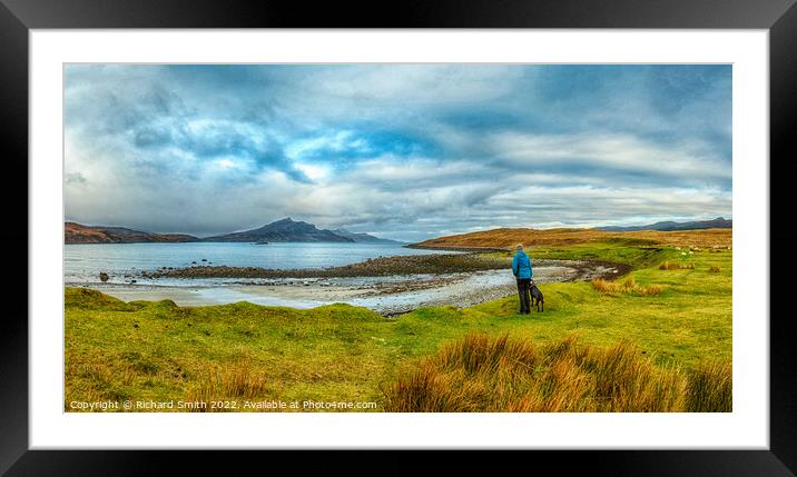 Admiring the view. Framed Mounted Print by Richard Smith