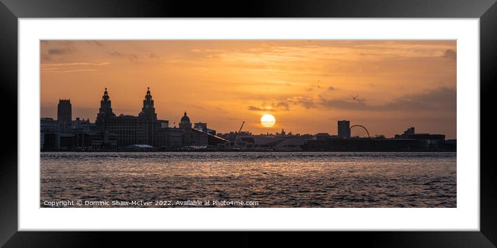 Liverpool at Sunrise Framed Mounted Print by Dominic Shaw-McIver