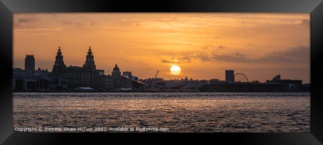 Liverpool at Sunrise Framed Print by Dominic Shaw-McIver