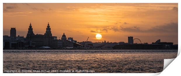 Liverpool at Sunrise Print by Dominic Shaw-McIver