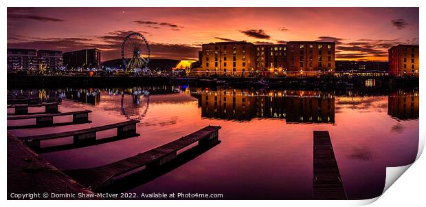 Salthouse Dock Reflections Print by Dominic Shaw-McIver