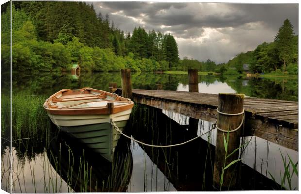 Loch Ard,Scotland. Canvas Print by jim wilson