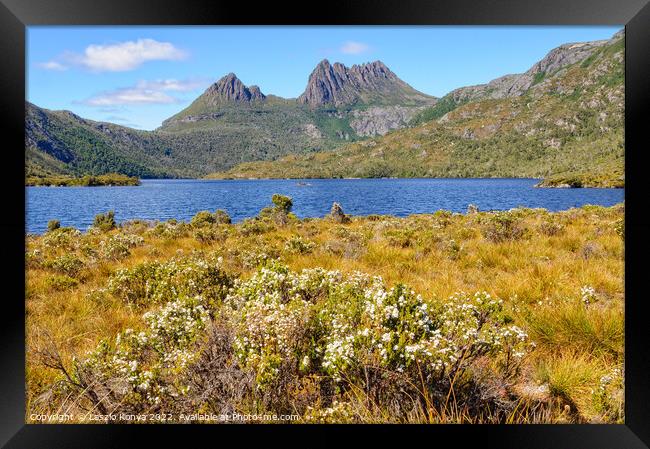 Cradle Mountain and Dove Lake - Tasmania Framed Print by Laszlo Konya
