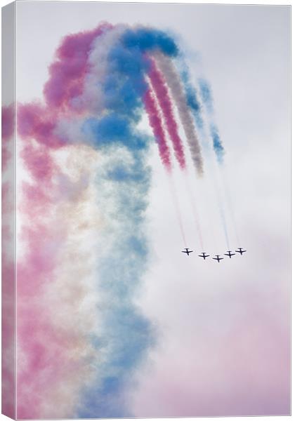 The Red Arrows Canvas Print by Ian Middleton
