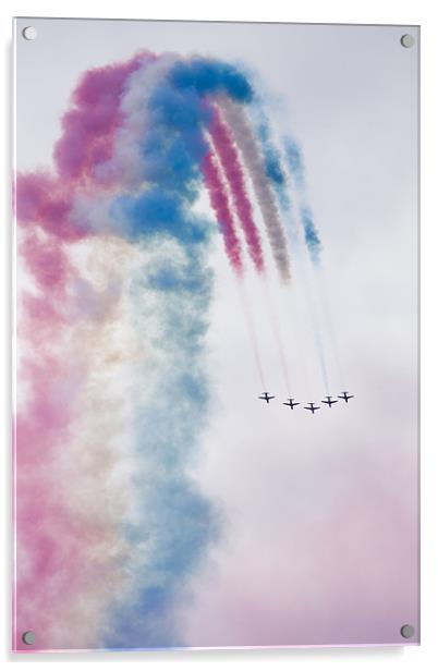 The Red Arrows Acrylic by Ian Middleton