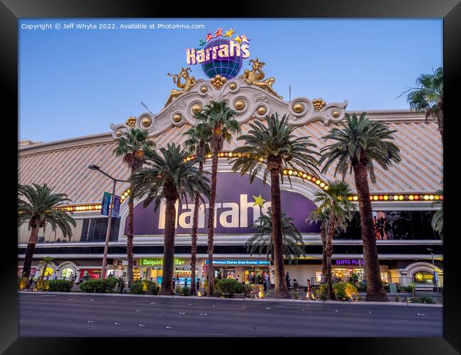 Harrah's Las Vegas Framed Print by Jeff Whyte