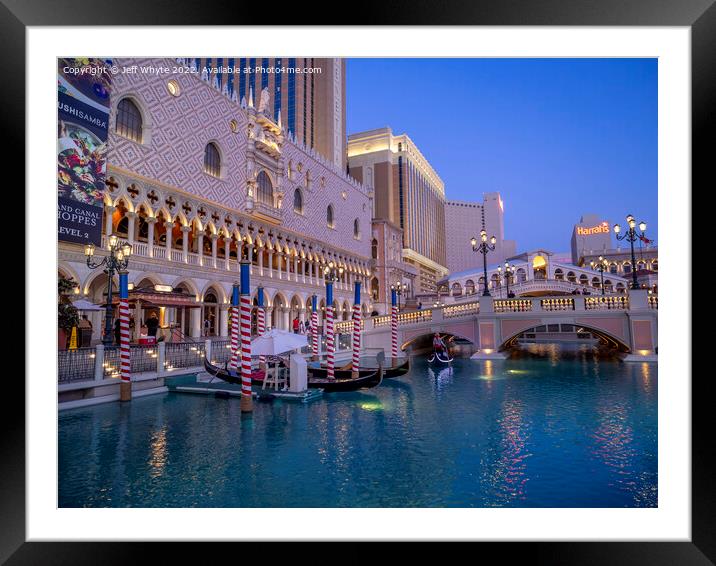 The Venetian Las Vegas Framed Mounted Print by Jeff Whyte