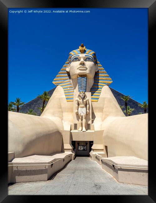  Luxor Hotel in Las Vegas  Framed Print by Jeff Whyte