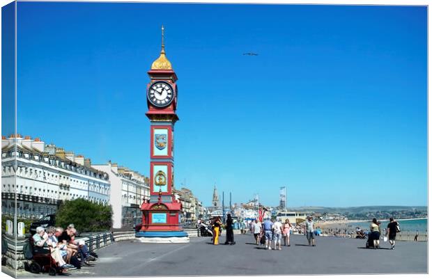 Weymouth Clock Tower Canvas Print by Alison Chambers