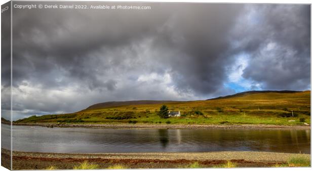 Glenbrittle, Isle of Skye (panoramic) Canvas Print by Derek Daniel
