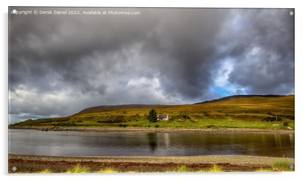 Glenbrittle, Isle of Skye (panoramic) Acrylic by Derek Daniel