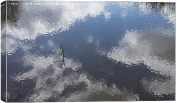 Hatchet Pond Reflection Canvas Print by Derek Daniel