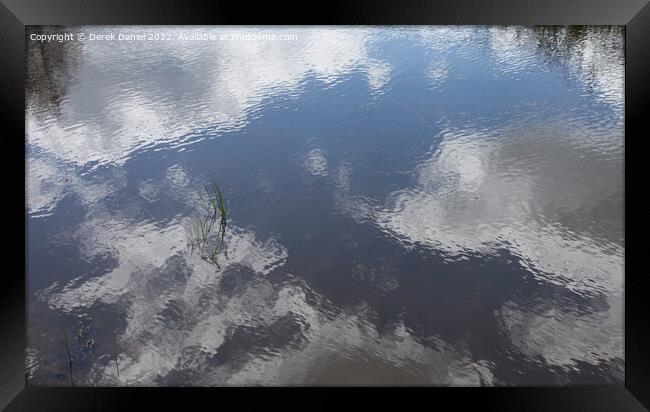 Hatchet Pond Reflection Framed Print by Derek Daniel