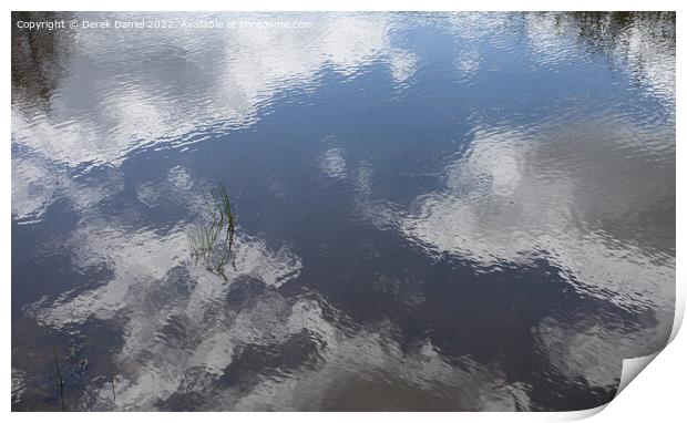 Hatchet Pond Reflection Print by Derek Daniel