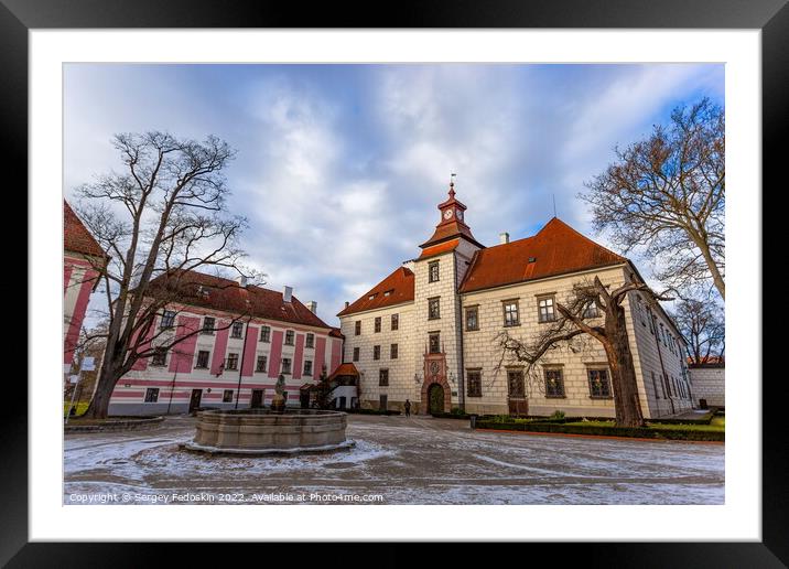 Trebon Castle - Trebon, South Bohemian region. Czechia. Framed Mounted Print by Sergey Fedoskin