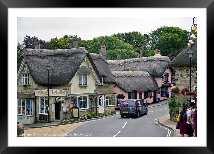Shanklin old town thatch on the Isle of Wight Framed Mounted Print by john hill