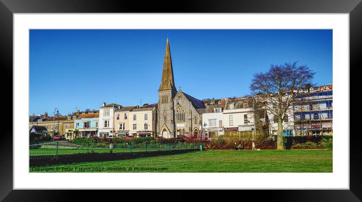 Dawlish Town South Devon  Framed Mounted Print by Peter F Hunt