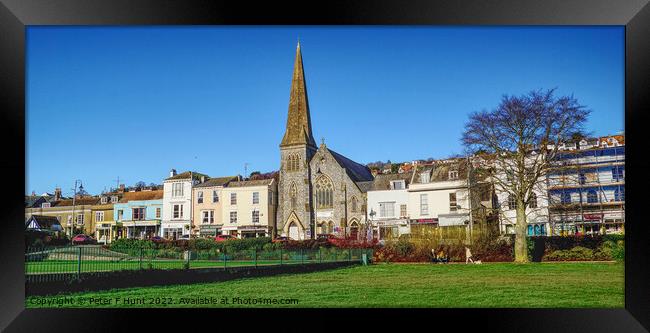 Dawlish Town South Devon  Framed Print by Peter F Hunt